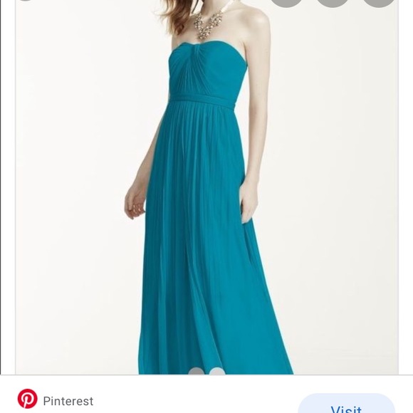 David's Bridal Dresses Davids Bridal Oasis Blue Versa Dress Mesh